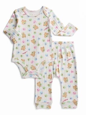 NWT - Sweethearts and Baby Bear Bodysuit with Matching Joggers, 2 Piece Set